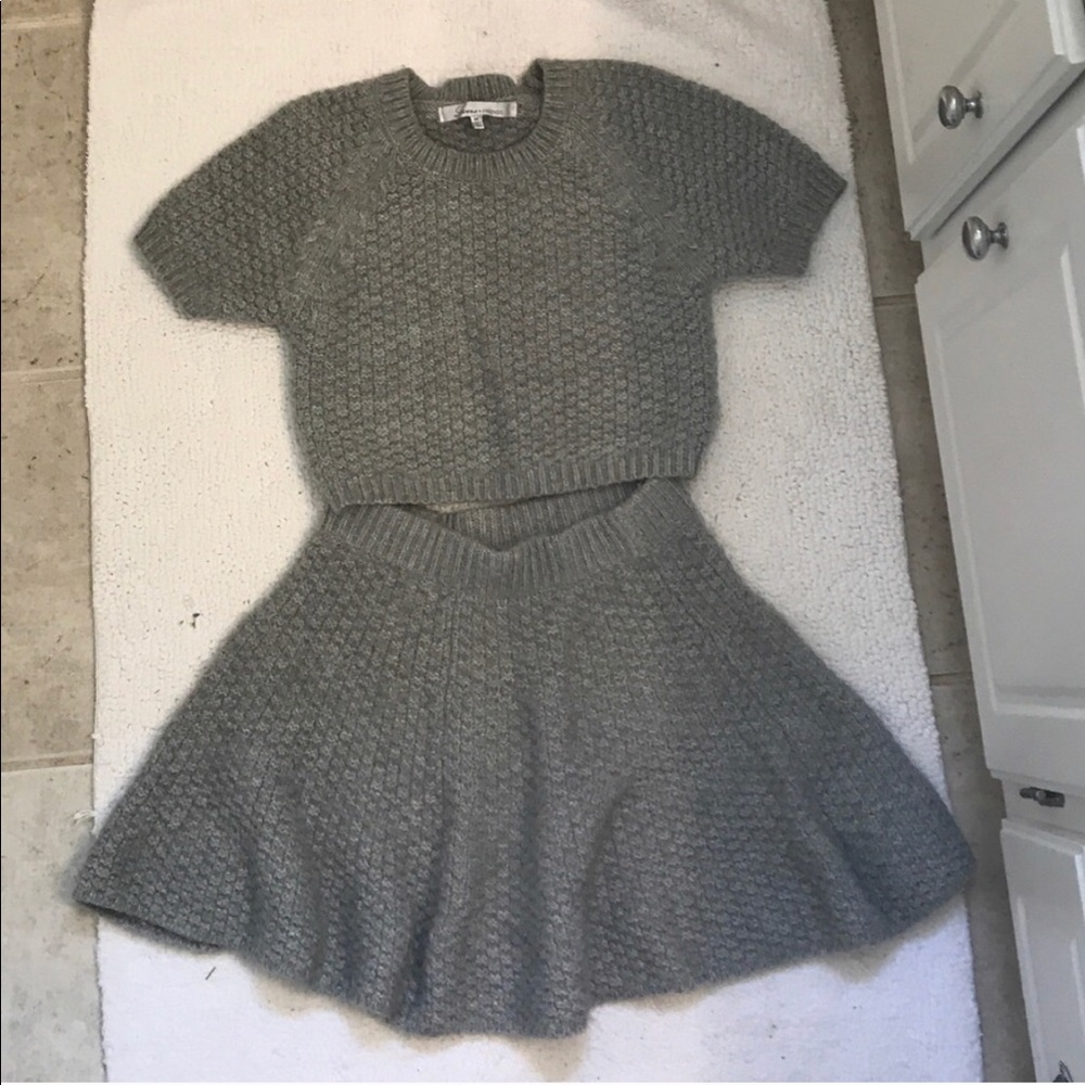 Lovers +friends crop  skirt set.